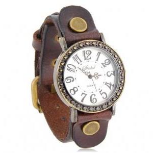 Women's Analog Watch With Pu Leather..