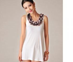 sleeveless short frock for women