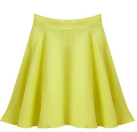 Women White Linen Dress Yellow Skirt on Luulla